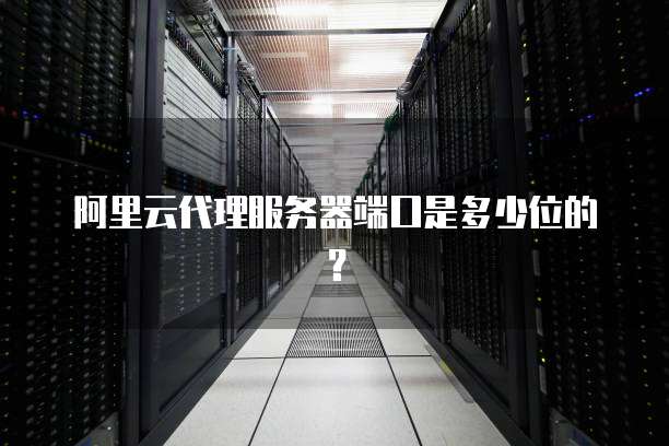 阿里云代理服务器端口是多少位的?