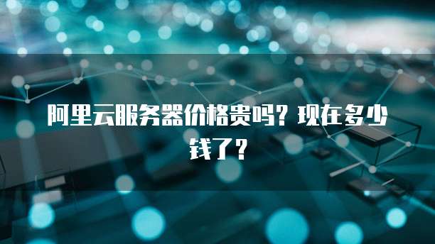 阿里云服务器价格贵吗?现在多少钱了?