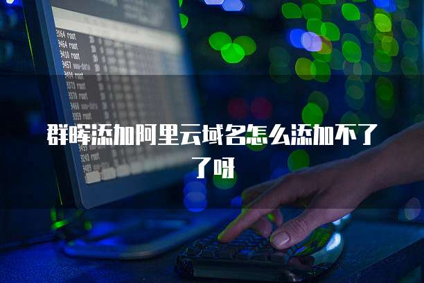 群晖添加阿里云域名怎么添加不了了呀