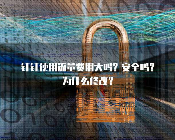 钉钉使用流量费用大吗?安全吗?为什么修改?