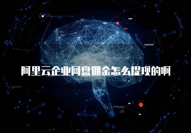 阿里云企业网盘佣金怎么提现的啊