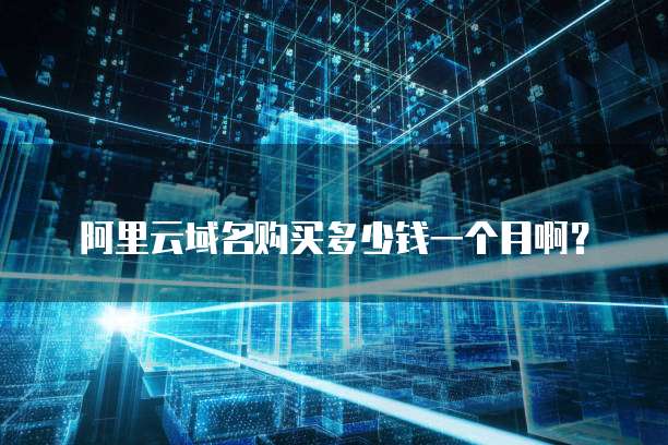 阿里云域名购买多少钱一个月啊?