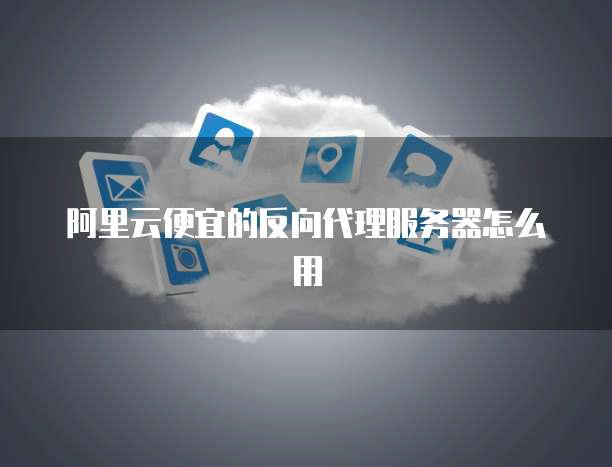 阿里云便宜的反向代理服务器怎么用