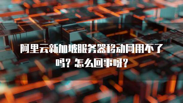 阿里云新加坡服务器移动网用不了吗?怎么回事呀?