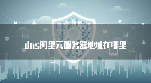 dns阿里云服务器地址在哪里