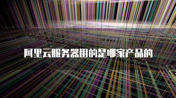 阿里云服务器用的是哪家产品的