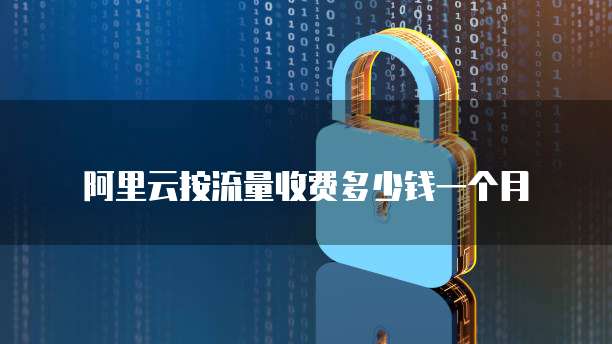 阿里云按流量收费多少钱一个月