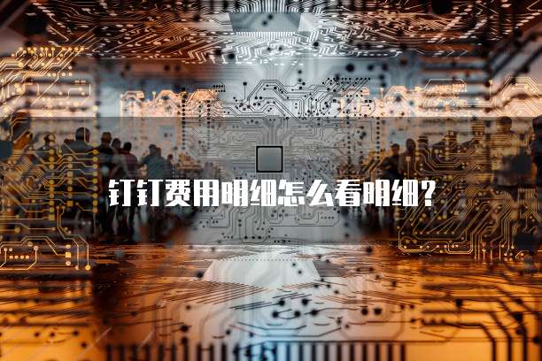 钉钉费用明细怎么看明细？