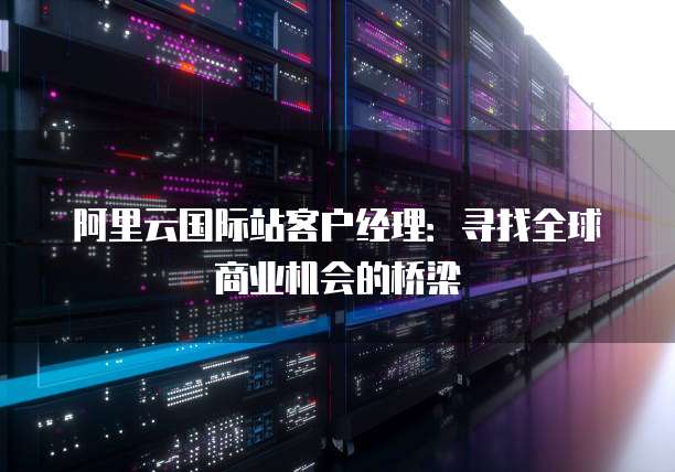 阿里云国际站客户经理:寻找全球商业机会的桥梁