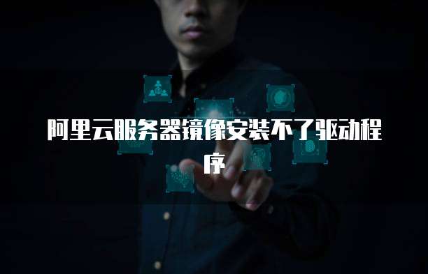 阿里云服务器镜像安装不了驱动程序
