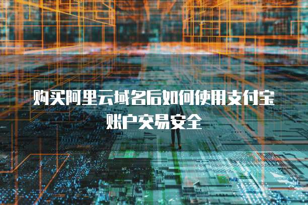 购买阿里云域名后如何使用支付宝账户交易安全