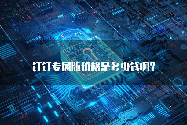 钉钉专属版价格是多少钱啊?