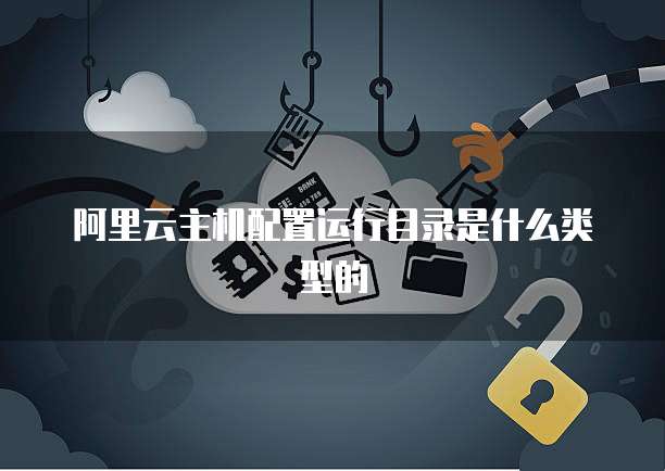 阿里云主机配置运行目录是什么类型的