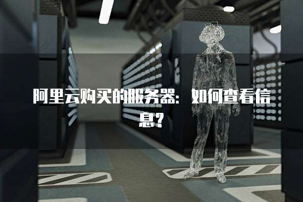 阿里云购买的服务器:如何查看信息?