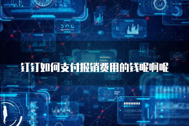 钉钉如何支付报销费用的钱呢啊呢