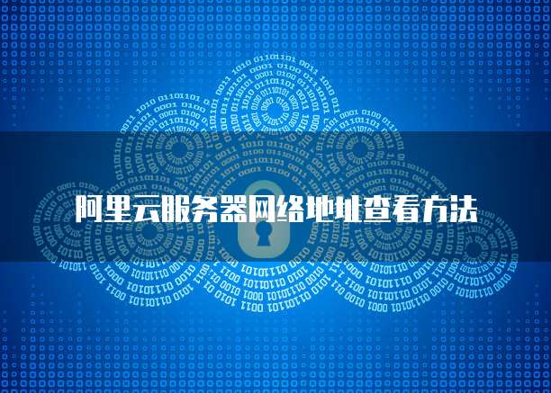 阿里云服务器网络地址查看方法