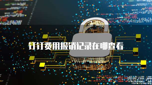 钉钉费用报销记录在哪查看