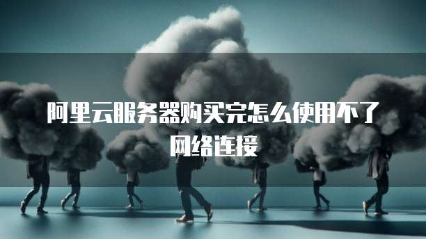 阿里云服务器购买完怎么使用不了网络连接