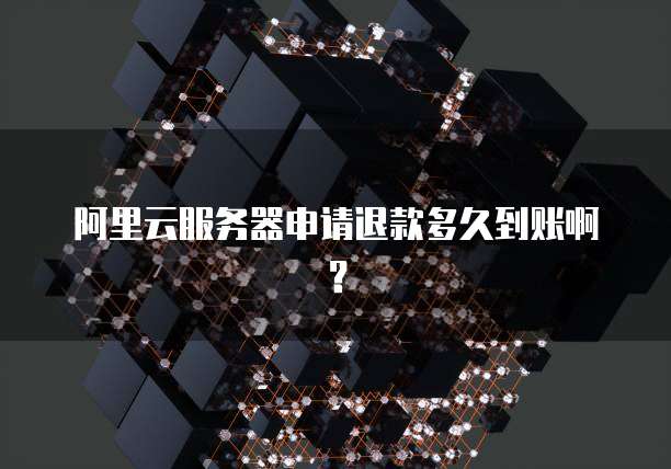 阿里云服务器申请退款多久到账啊?