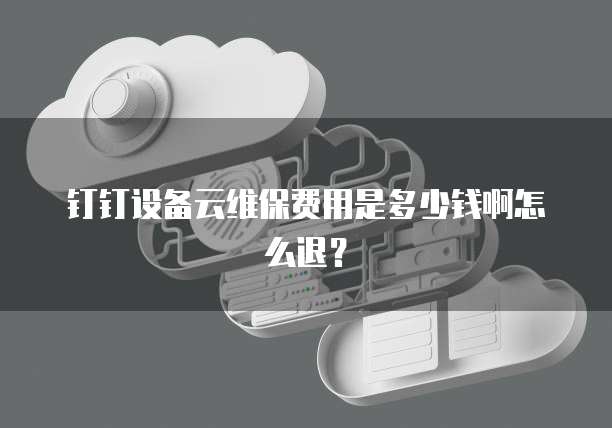 钉钉设备云维保费用是多少钱啊怎么退？