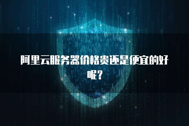阿里云服务器价格贵还是便宜的好呢?