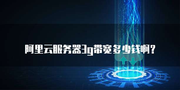 阿里云服务器3g带宽多少钱啊?