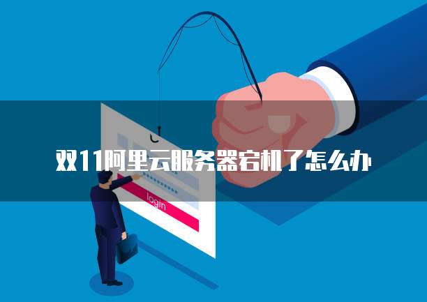 双11阿里云服务器宕机了怎么办