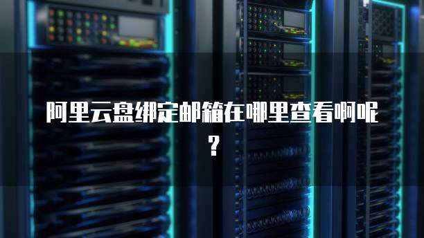 阿里云盘绑定邮箱在哪里查看啊呢?