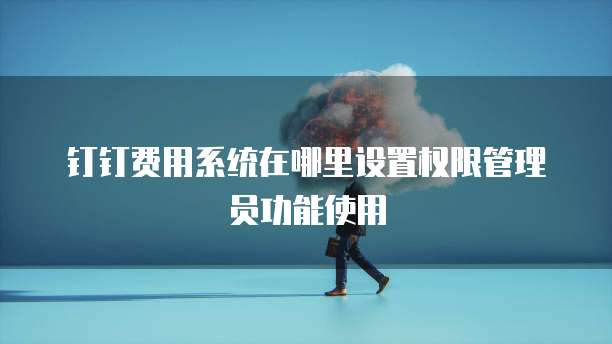钉钉费用系统在哪里设置权限管理员功能使用