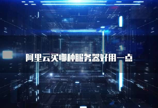 阿里云买哪种服务器好用一点