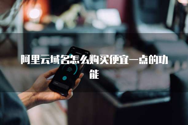 阿里云域名怎么购买便宜一点的功能