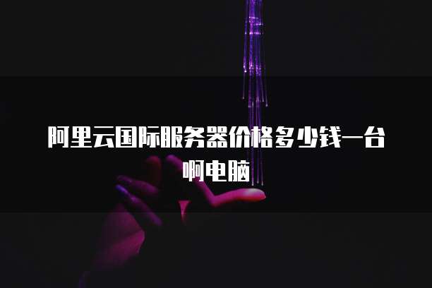 阿里云国际服务器价格多少钱一台啊电脑