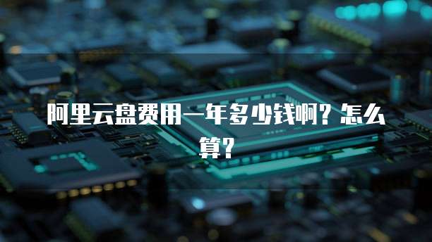 阿里云盘费用一年多少钱啊?怎么算?