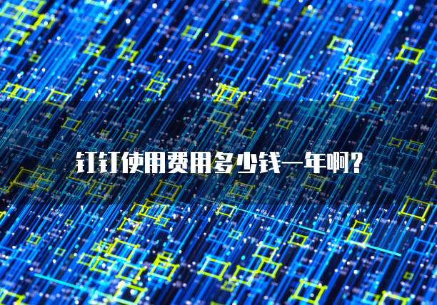 钉钉使用费用多少钱一年啊?