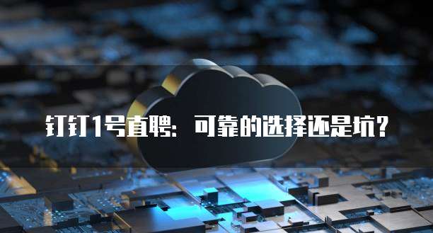 钉钉1号直聘:可靠的选择还是坑?