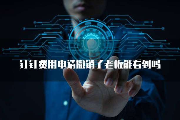 钉钉费用申请撤销了老板能看到吗