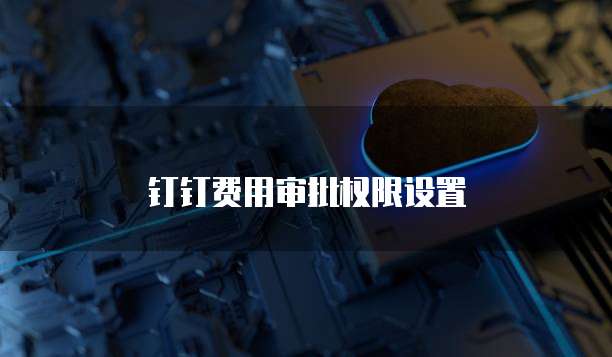 钉钉费用审批权限设置