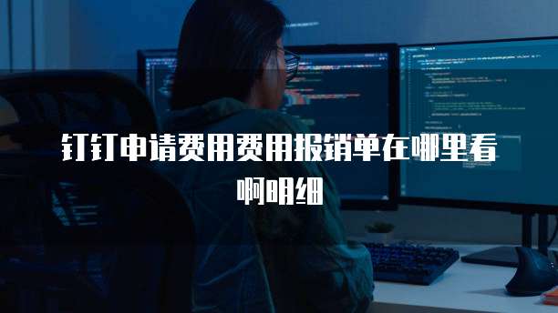 钉钉申请费用费用报销单在哪里看啊明细