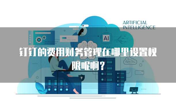 钉钉的费用财务管理在哪里设置权限呢啊?
