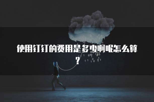 使用钉钉的费用是多少啊呢怎么算?