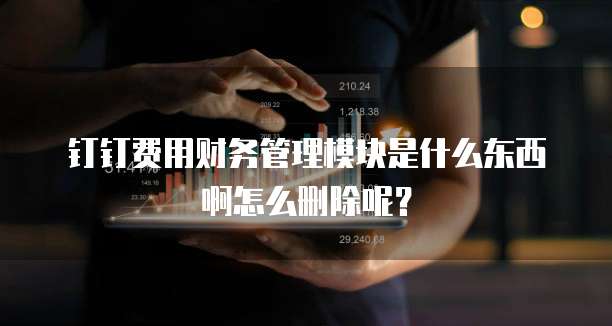 钉钉费用财务管理模块是什么东西啊怎么删除呢?
