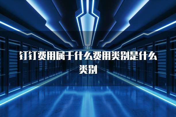 钉钉费用属于什么费用类别是什么类别