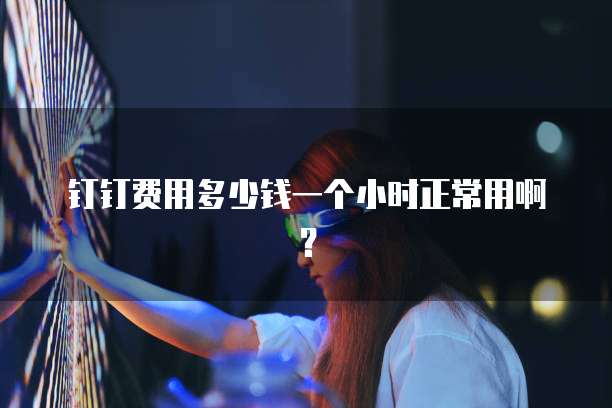 钉钉费用多少钱一个小时正常用啊?