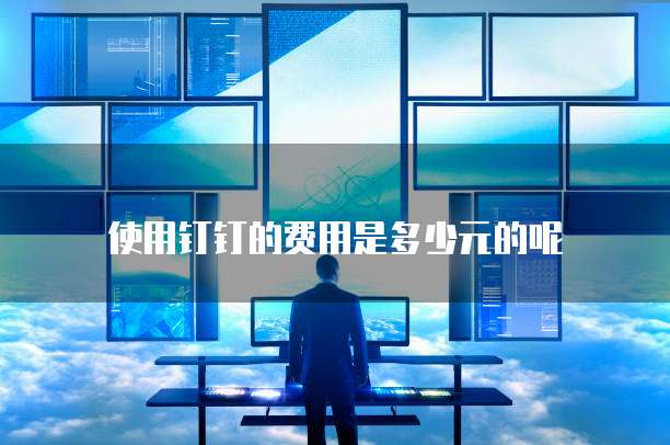 使用钉钉的费用是多少元的呢