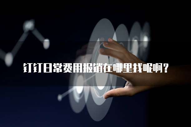 钉钉日常费用报销在哪里找呢啊?