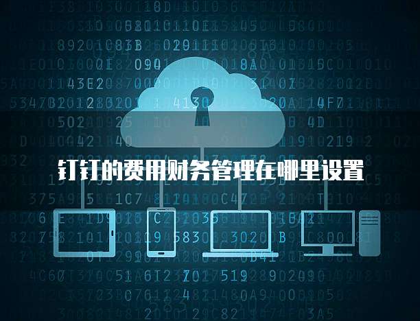 钉钉的费用财务管理在哪里设置