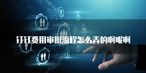 钉钉费用审批流程怎么弄的啊呢啊