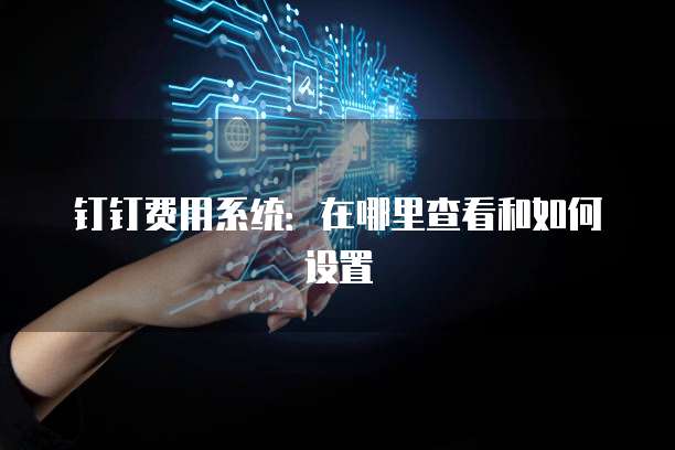 钉钉费用系统:在哪里查看和如何设置