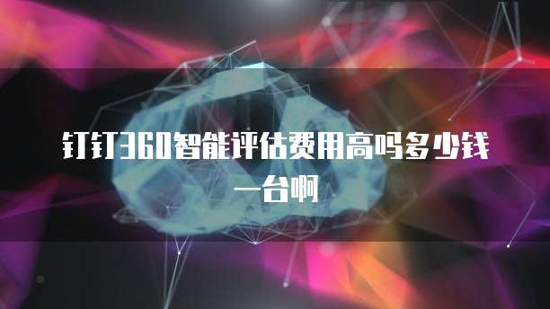 钉钉360智能评估费用高吗多少钱一台啊