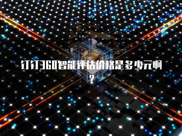 钉钉360智能评估价格是多少元啊?